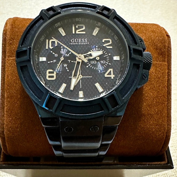 Blue Guess Rigor Multi-Function Men's Watch - W0218G4 - Picture 2 of 5